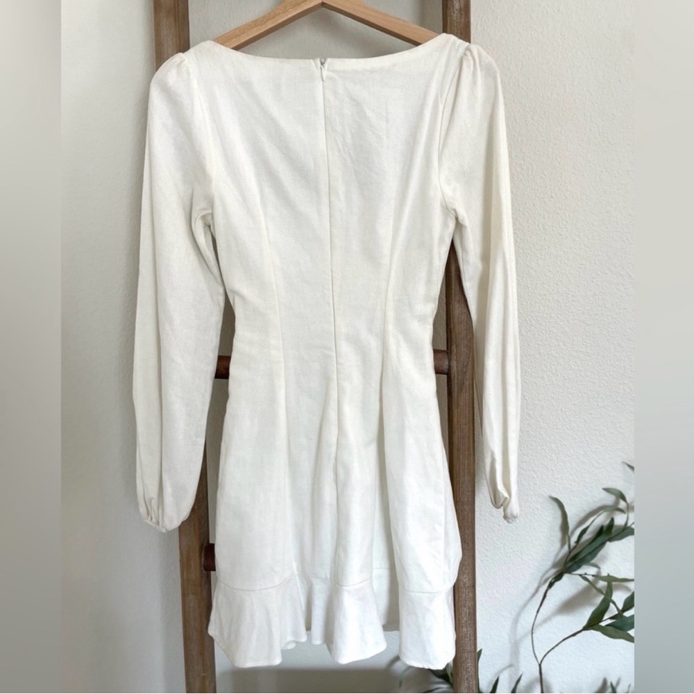 Elegant White Long Sleeve Dress princess polly - Picture 3 of 3